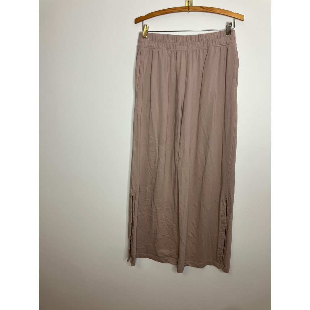 Joie Wide Leg Pants Women S Mauve Excellent Organic Cotton Side Slit Lounge‎